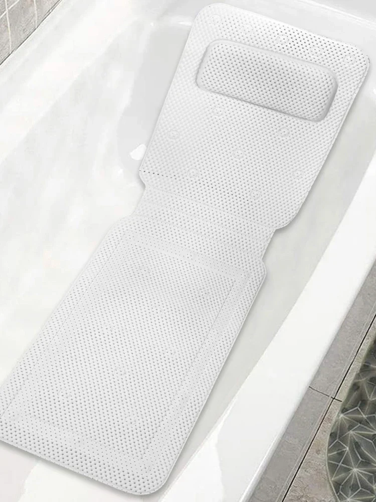 HydroComfort Rutschfeste Badewannenmat mit Kissen