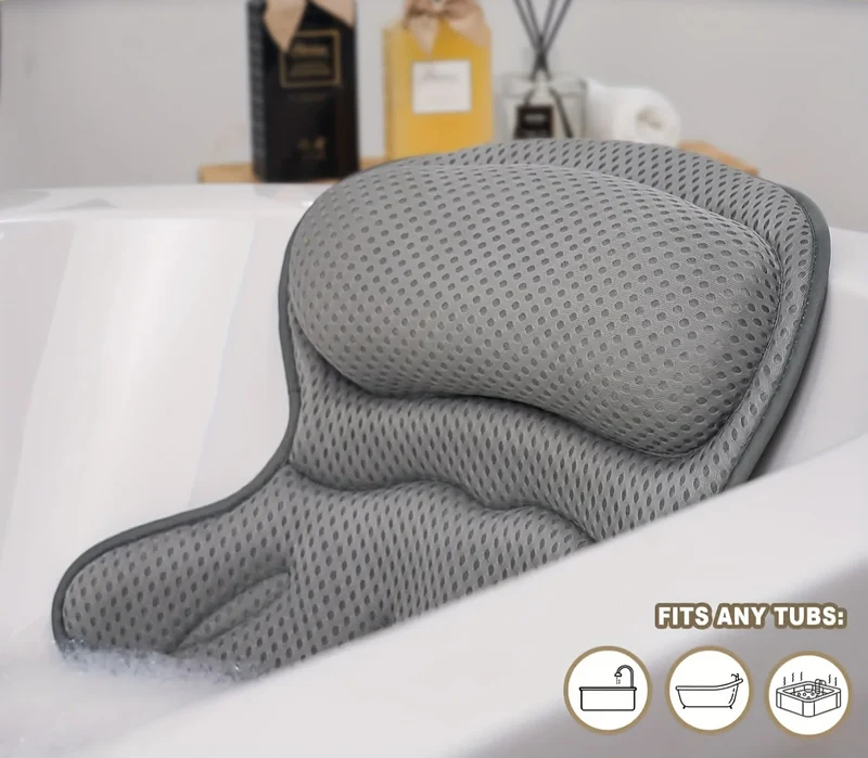 AquaComfort Luxus-Badkissen – 3D Air Mesh