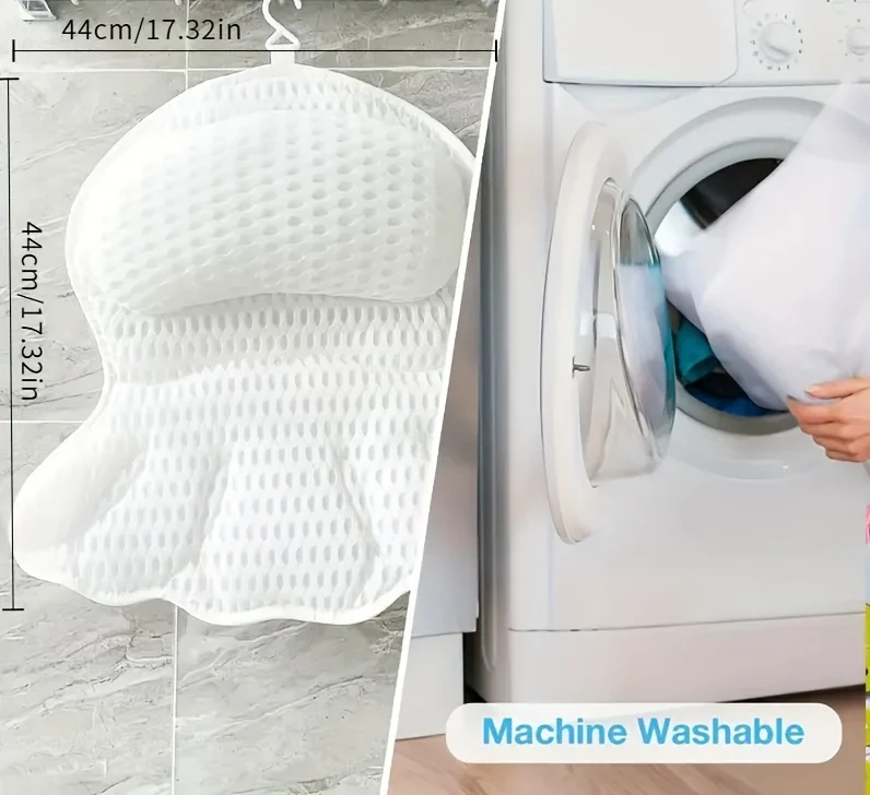 AquaComfort Luxus-Badkissen – 3D Air Mesh