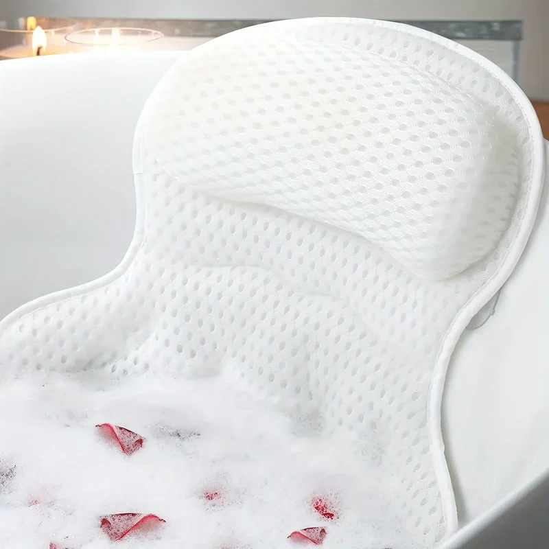 AquaComfort Luxus-Badkissen – 3D Air Mesh