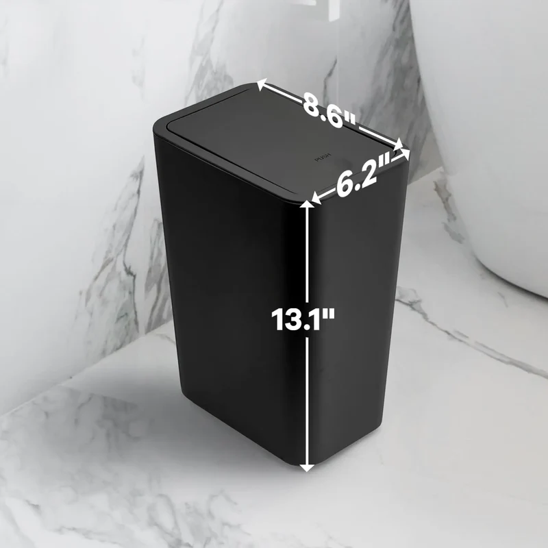 EcoPress 10L Mülleimer für Badezimmer