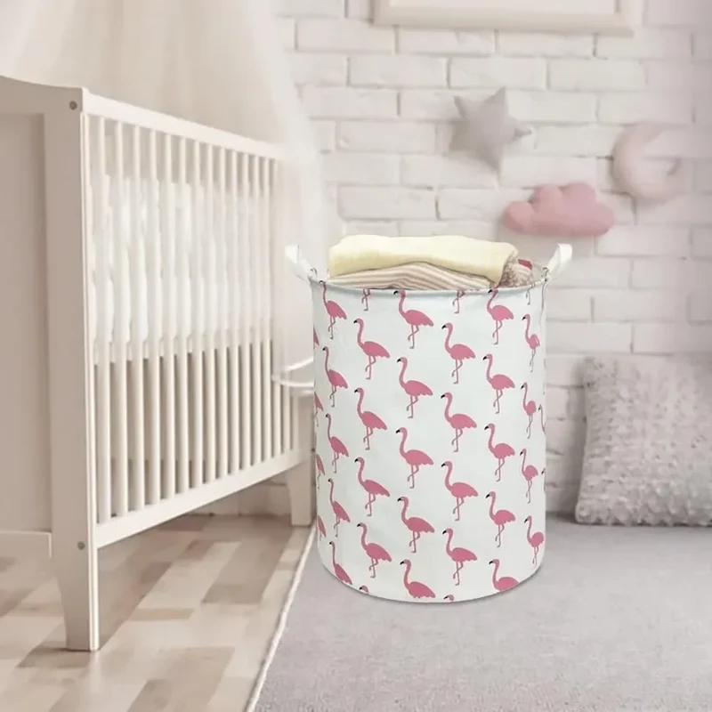EcoStore Wäschekorb – Faltbarer Canvas & Leinen Wäschekorb mit Griffen und Kordelzug