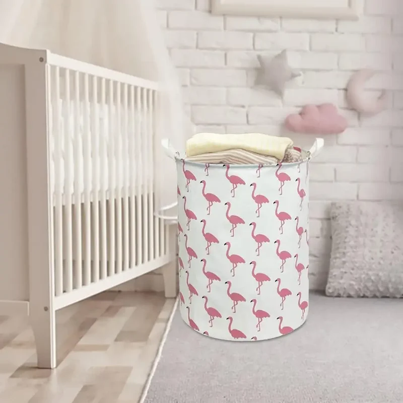 EcoStore Wäschekorb – Faltbarer Canvas & Leinen Wäschekorb mit Griffen und Kordelzug