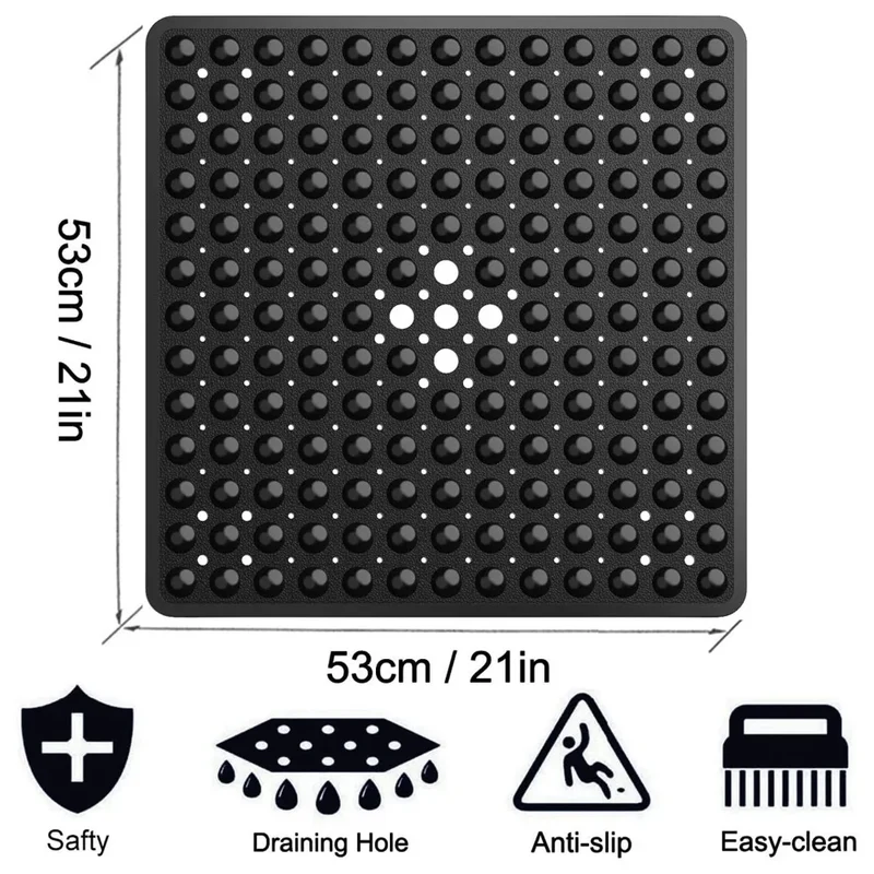 SafeStep Rutschfeste Duschmatte 53x53 cm