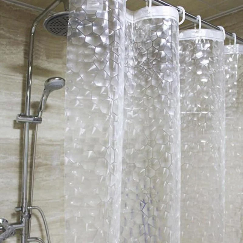 Halbtransparenter Duschvorhang mit 3D-Effekt