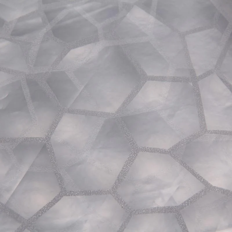 Halbtransparenter Duschvorhang mit 3D-Effekt
