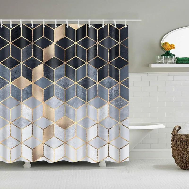 Art Design Duschvorhang geometrisch modern