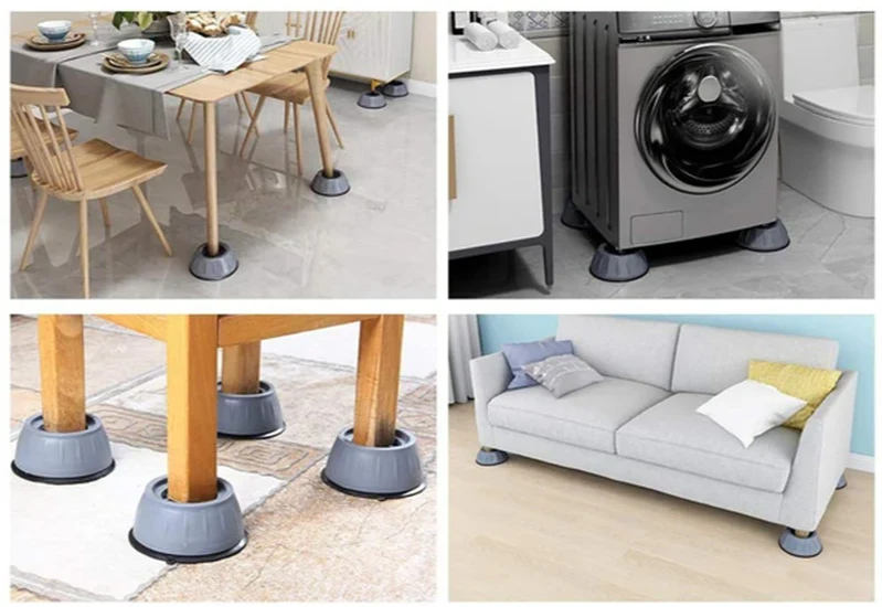 SilentGuard – Anti-Vibrations- & Anti-Rutsch-Pads für Waschmaschinen & Möbel (4 Stück)