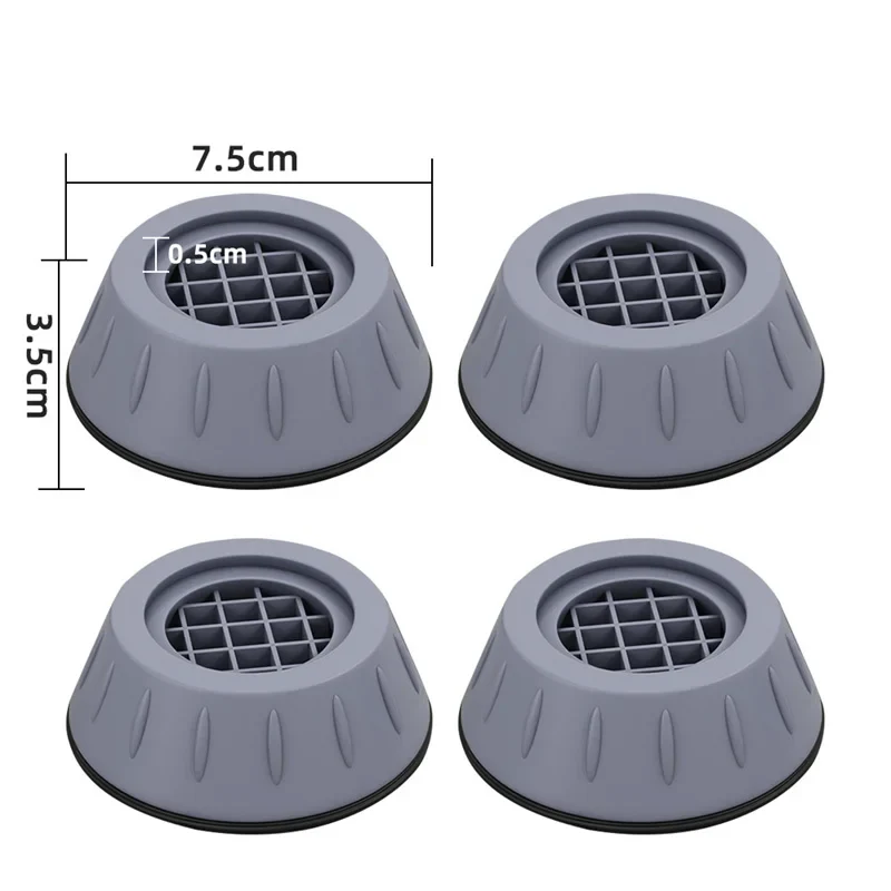 SilentGuard – Anti-Vibrations- & Anti-Rutsch-Pads für Waschmaschinen & Möbel (4 Stück)
