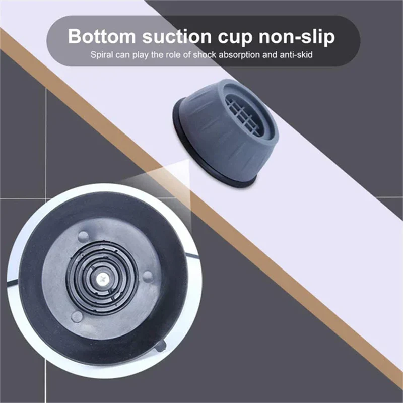 SilentGuard – Anti-Vibrations- & Anti-Rutsch-Pads für Waschmaschinen & Möbel (4 Stück)