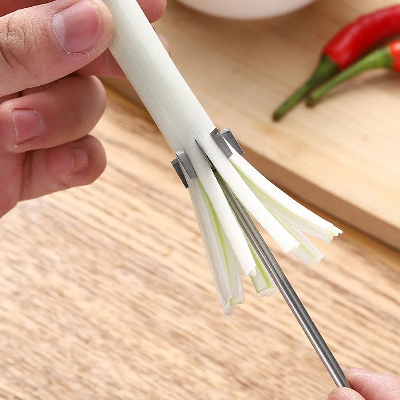 Rustfritt Stål Plum Blossom Løk Cutter | Luvikno