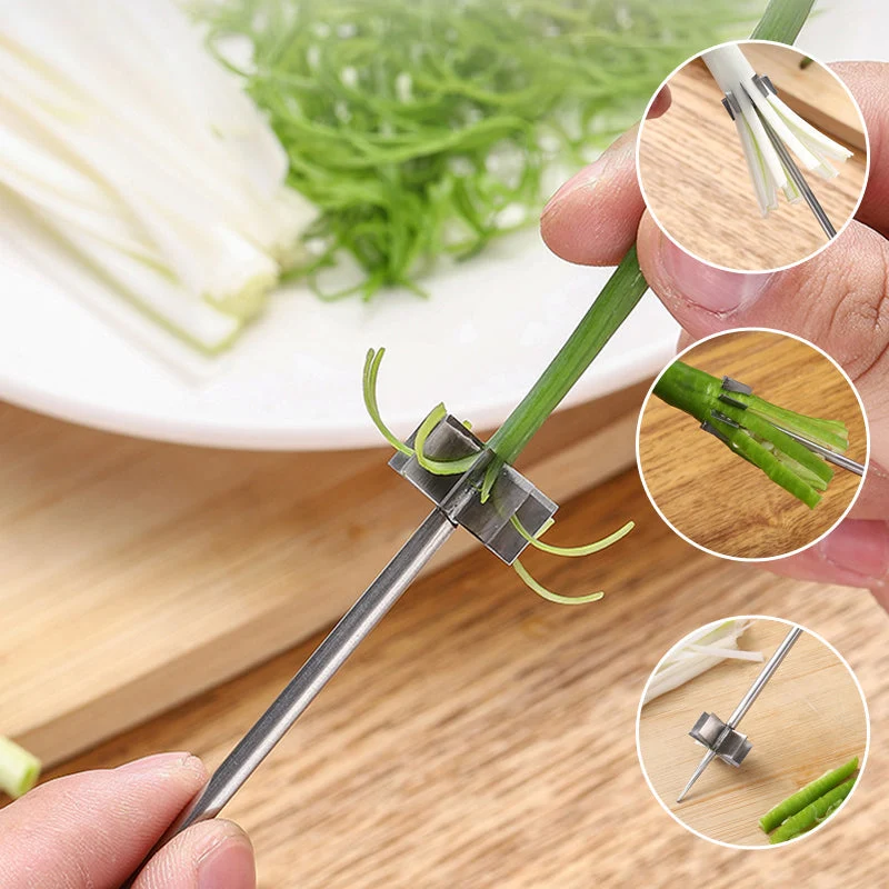 Rustfritt Stål Plum Blossom Løk Cutter | Luvikno