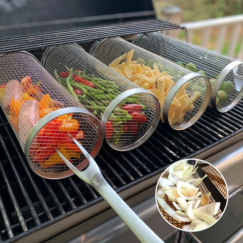 Sylinderformet grillkurv | Luvikno