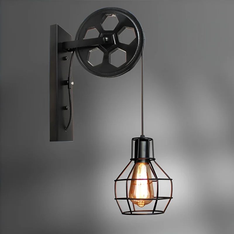 LumenLux Vegglampe - Elegant Industriell Vintage LED Belysning | Luvikno