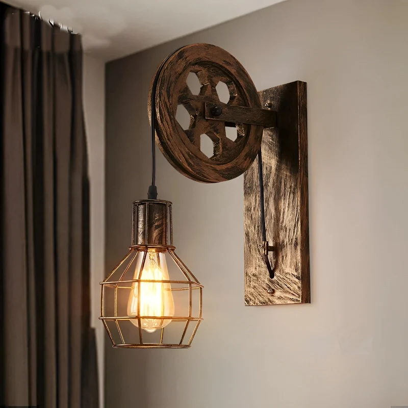 LumenLux Vegglampe - Elegant Industriell Vintage LED Belysning | Luvikno