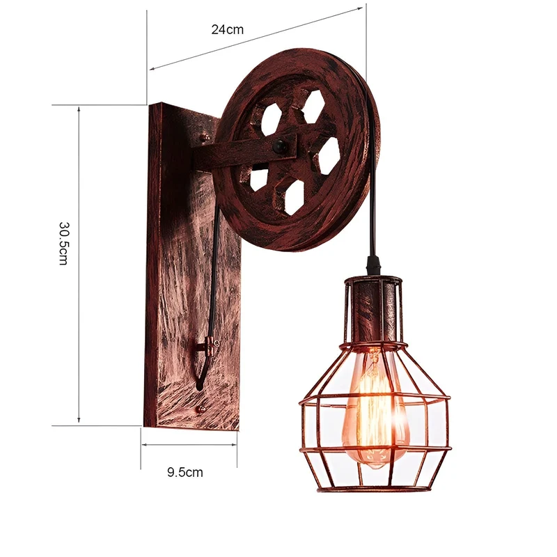 LumenLux Vegglampe - Elegant Industriell Vintage LED Belysning | Luvikno