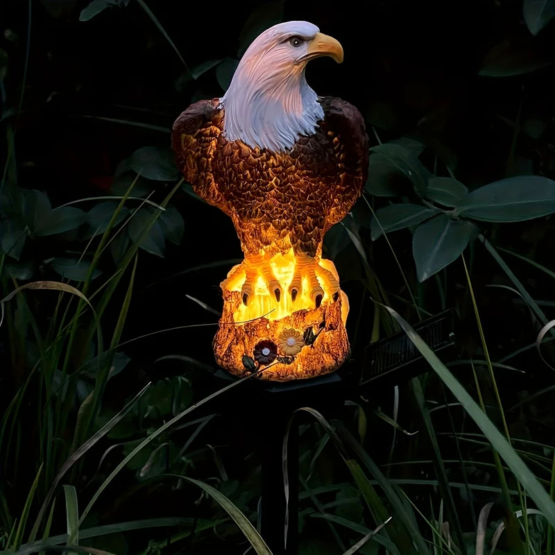 SolarGlow Eagle - Stilig Sollampe for Hagebelysning | Luvikno