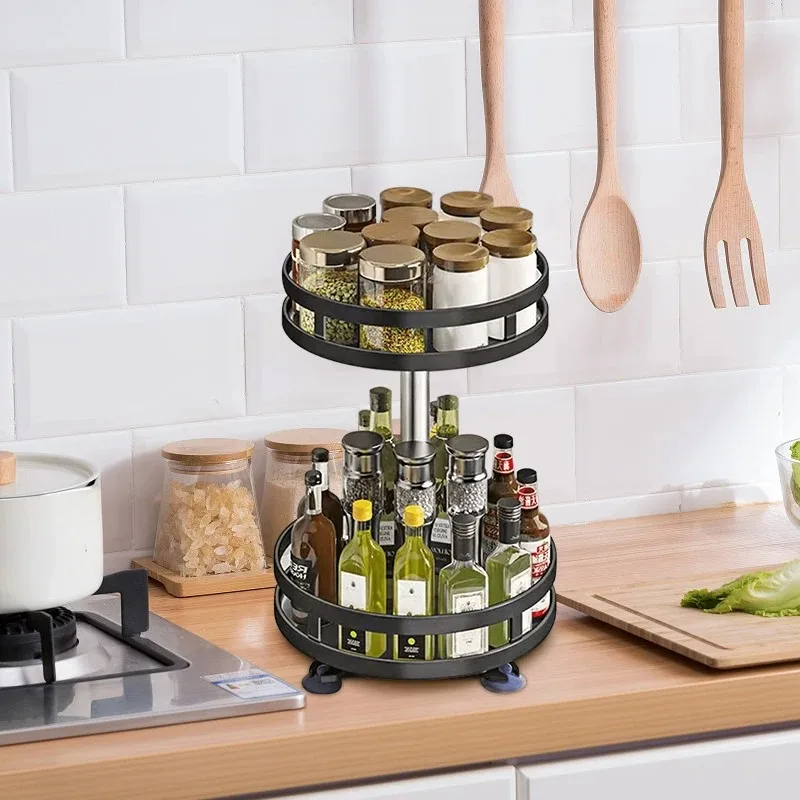 SpiceTurn Pro – 360° Drehbarer Gewürzregal-Organizer für die Küche