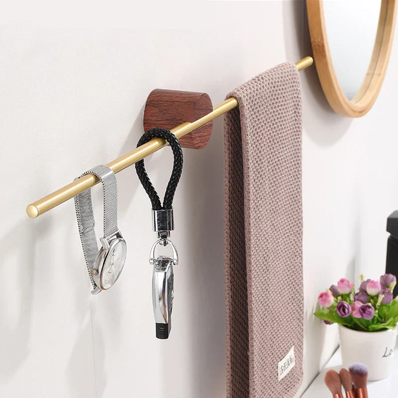 Tragbarer Handtuchhalter | 40–50 cm | Space Aluminium + Zinklegierung | Mit Haken