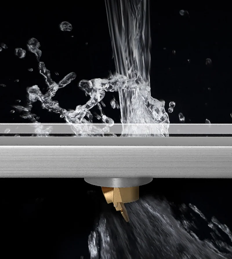 LuxDrain Premium Duschrinne - Edelstahl Bodenablauf für Bad & Dusche