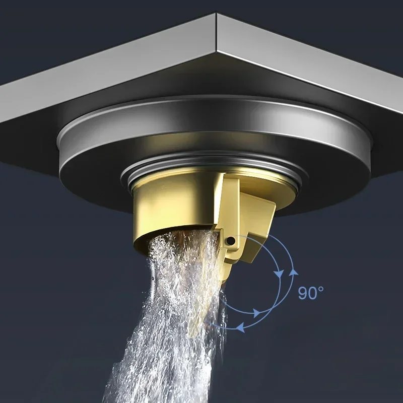 AquaShield Quadratischer Edelstahl-Bodenablauf