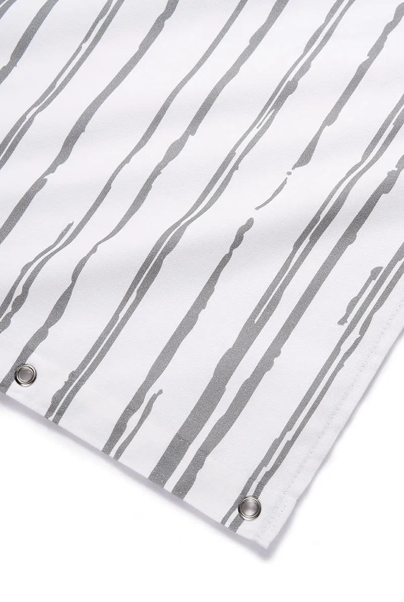 Artist Cotton Shower Curtain "Composition 040424" by Milena Quattrocchi