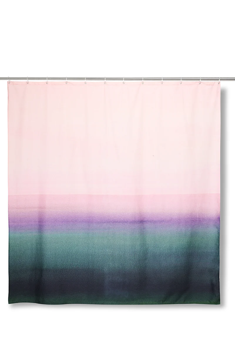 Artist Cotton Shower Curtain "Sunset Sky" by Karina Eibatova