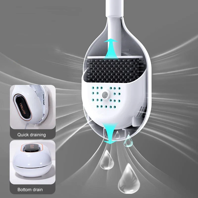 AromaBrush – Magnetische Duft-Toilettenbürste mit Wandhalterung