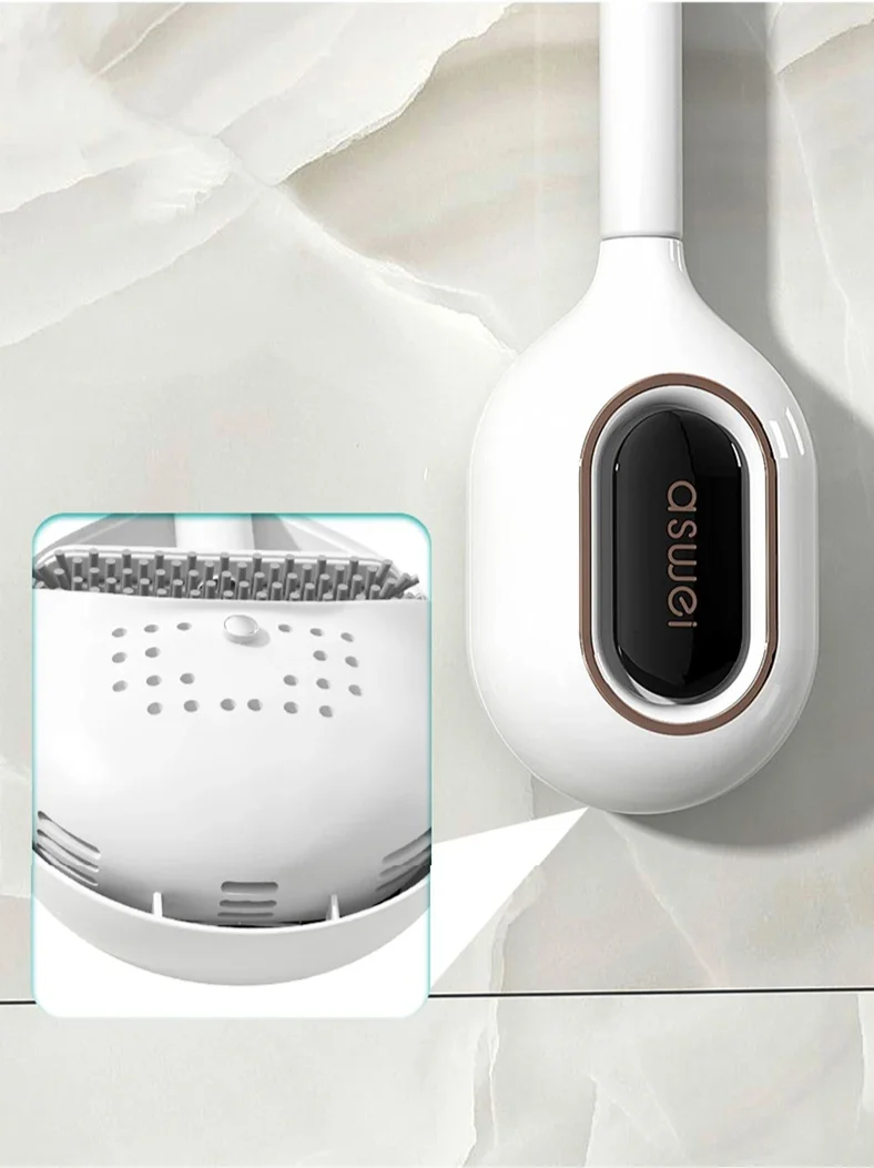 AromaBrush – Magnetische Duft-Toilettenbürste mit Wandhalterung