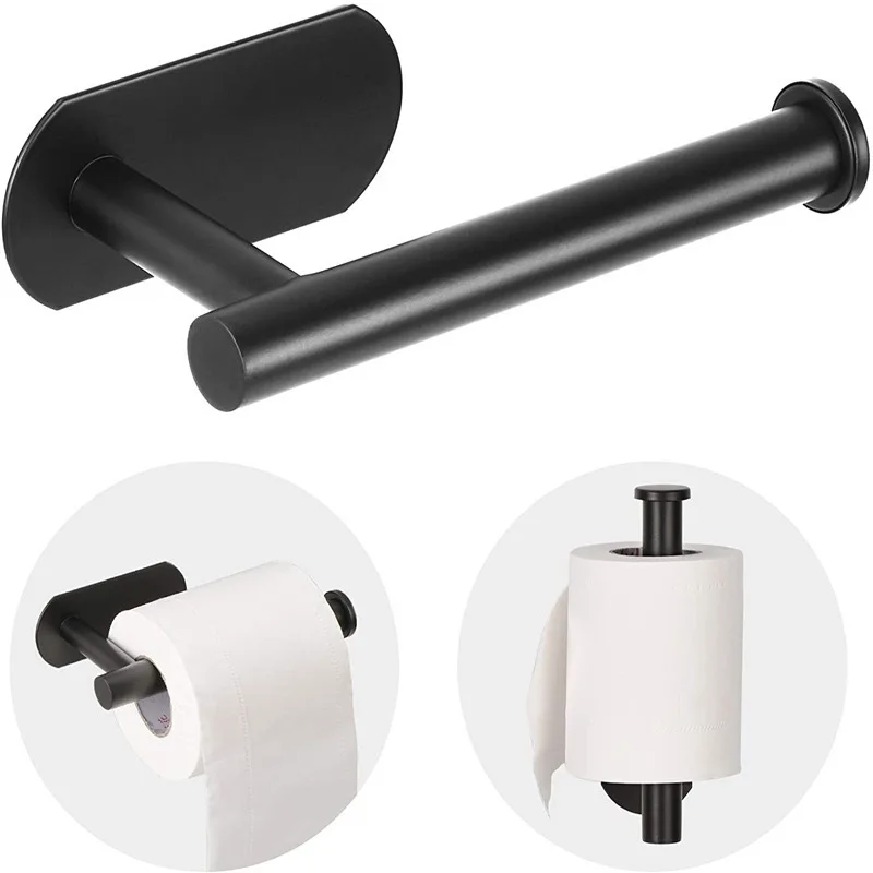 LUXROLLO – Selbstklebender Edelstahl Toilettenpapierhalter (Verlängert & Bohrenfrei)