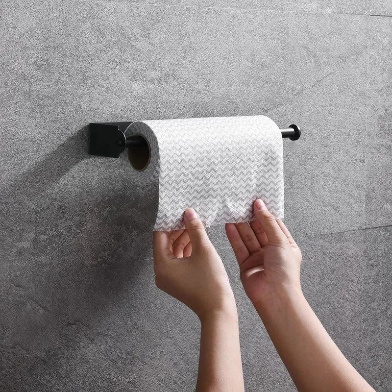 LUXROLLO – Selbstklebender Edelstahl Toilettenpapierhalter (Verlängert & Bohrenfrei)