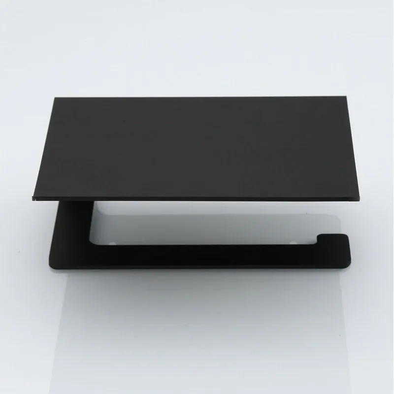 LuxuRoll Aluminium WC-Rollenhalter mit Ablage
