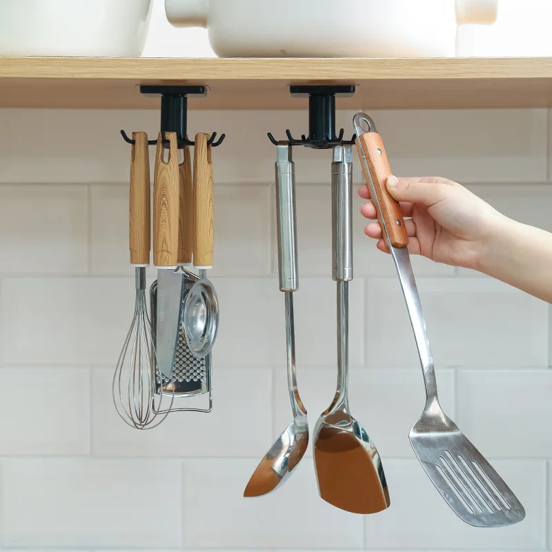 SpinHook360 – Drehbarer Selbstklebender Haken-Organizer für Küche & Bad