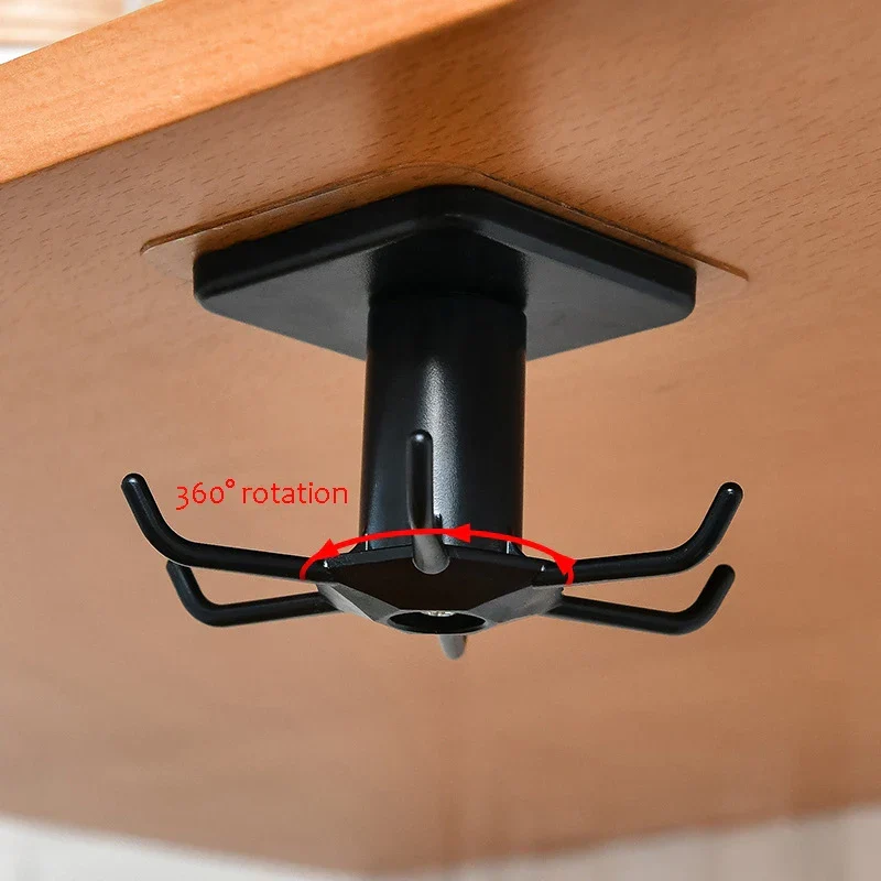 SpinHook360 – Drehbarer Selbstklebender Haken-Organizer für Küche & Bad
