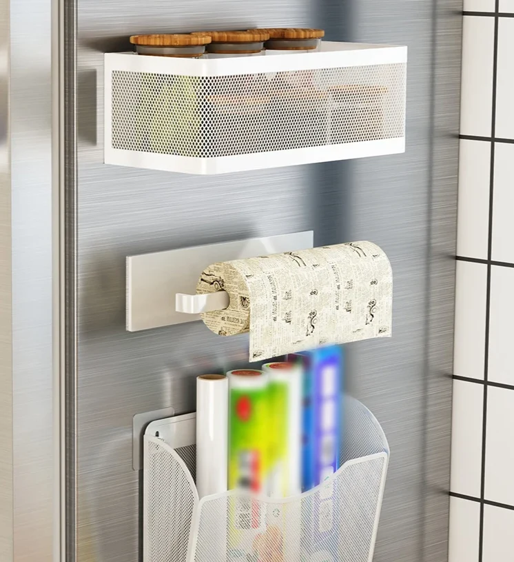 MagnoRack – Magnetisches Kühlschrank-Seitenregal mit Extra Stauraum