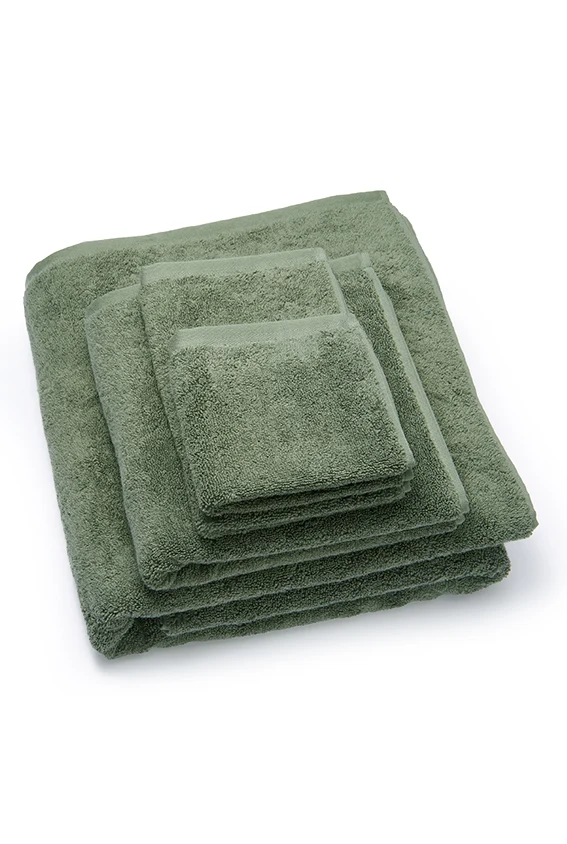 Organic Cotton Towels – Moss Green