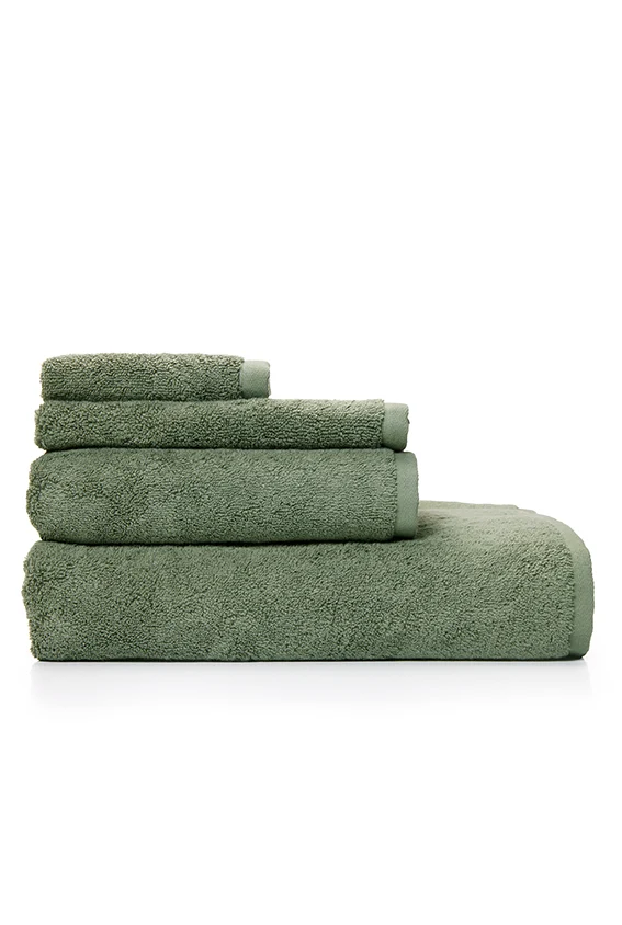 Organic Cotton Towels – Moss Green