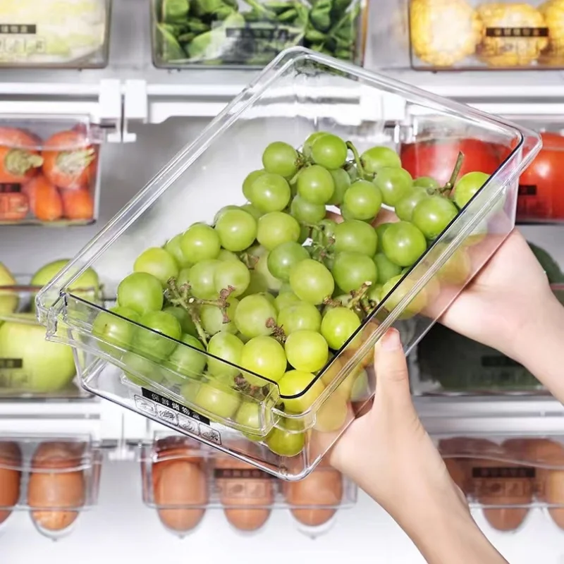 FridgeMaster – Transparente Küchenbox für Obst, Gemüse und Eier
