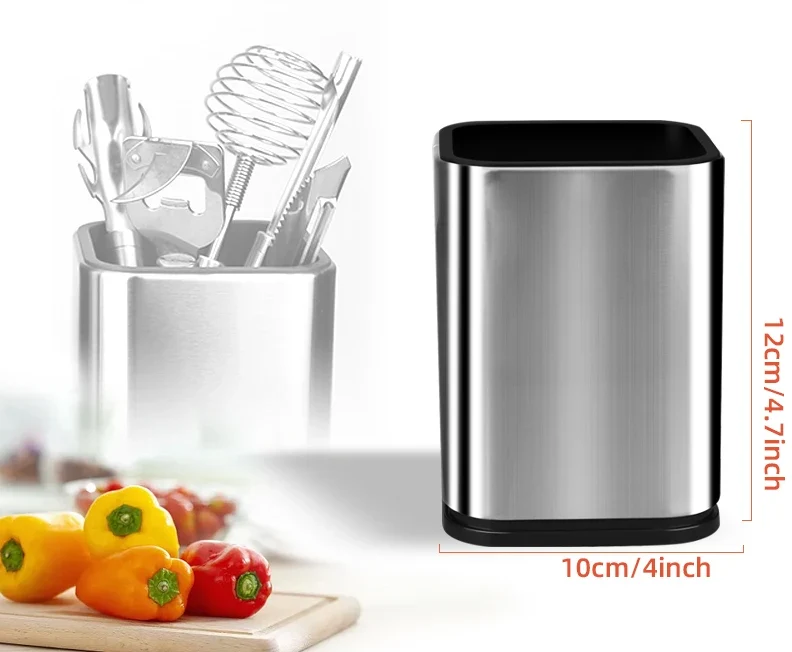 ChefPro – Luxuriöser Edelstahl Universal-Messerblock mit Antibakterieller Wirkung