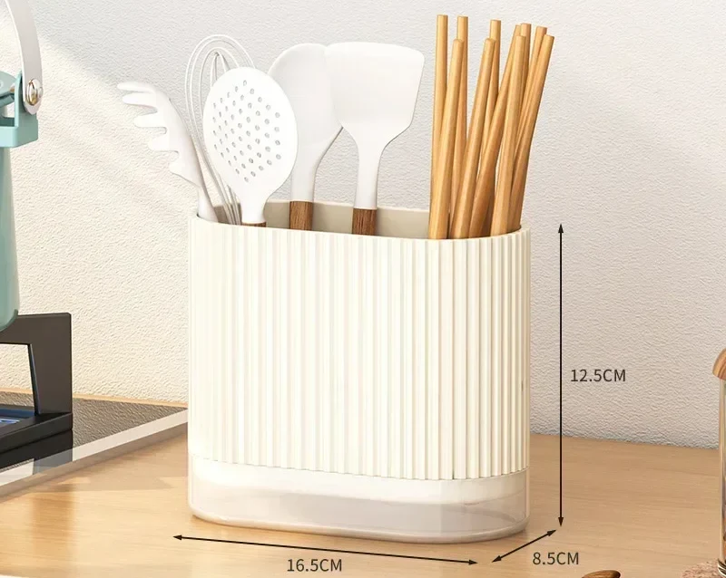 Organix – Multifunktionaler Besteckhalter mit Abfluss & Wandmontage (Ohne Bohren)