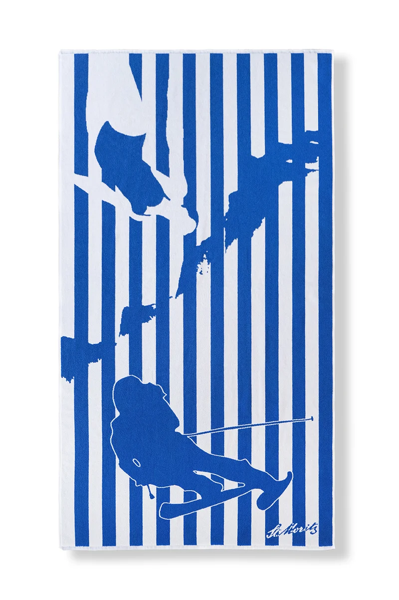Beach Towel "Bell Aura " St Moritz x ZigZagZurich - XL 100% Cotton