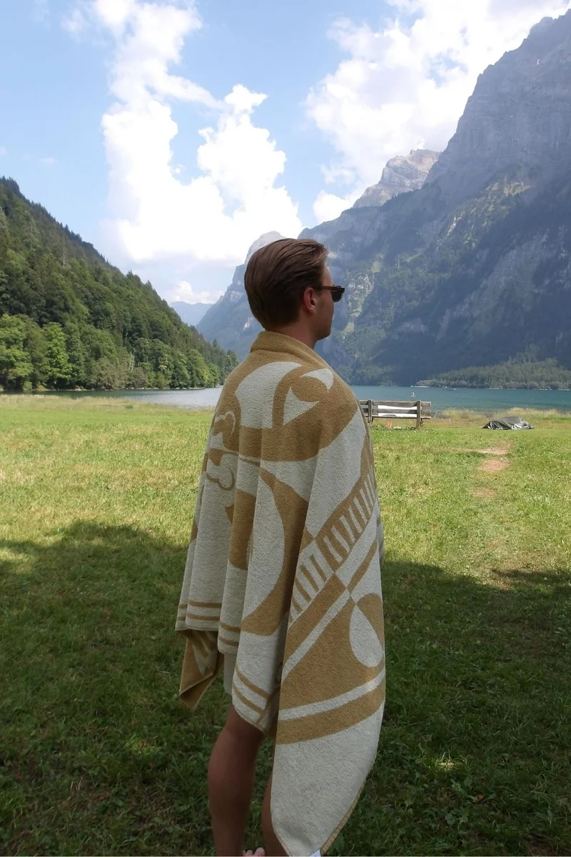 Beach Towel “DUALITY” BY RAPHAEL GREAVES - XL 100% Cotton