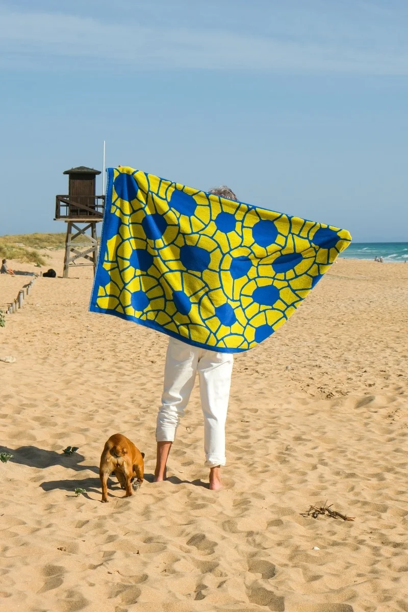 Beach Towel "Beach 2" by George Sowden - XL 100% Cotton