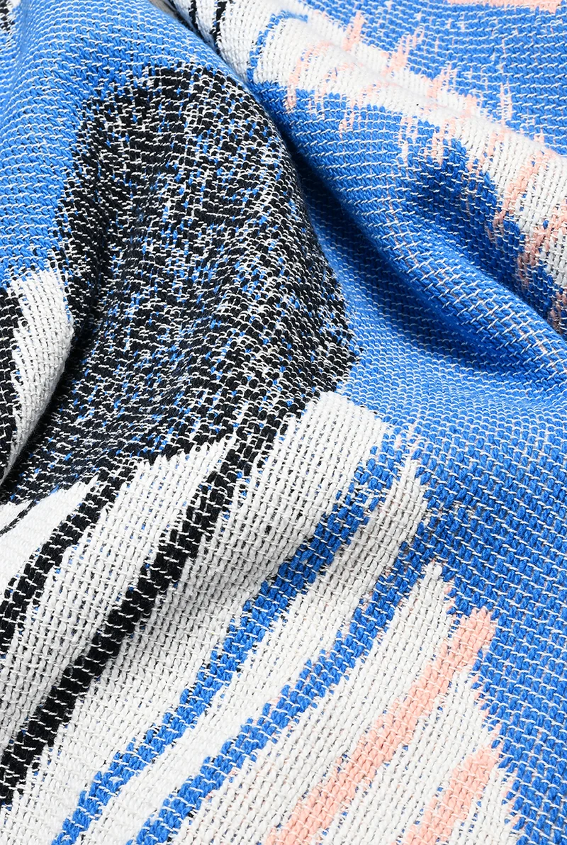 Cotton Beach Towel / Mini Blanket “Pupil” by Alice Louradour
