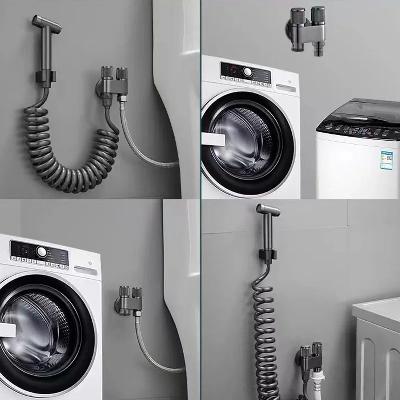 Dual Flow Pro – 2-in-1 Wandarmatur für Toilette und Waschmaschine
