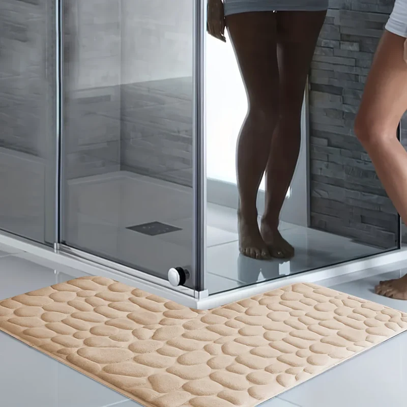 LushStep L-förmige Badematte – Dicke, rutschfeste und superweiche Matte – Für Dusche, Badezimmer und Eingangsbereich