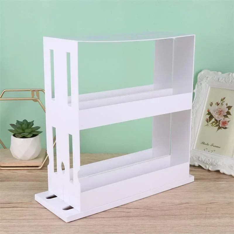 TurnEasy 2-stufiges drehbares Gewürzregal – Multifunktionales Organizer-Regal für Küche und Bad