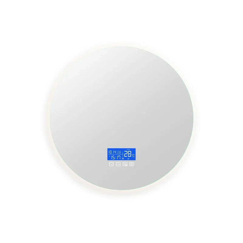 ANAJQAQIA Runder LED-Badezimmerspiegel