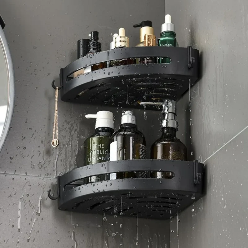 AQUAFIX Selbstklebender Dusch-Organizer – Stark haftend, bohrfrei & wasserdicht