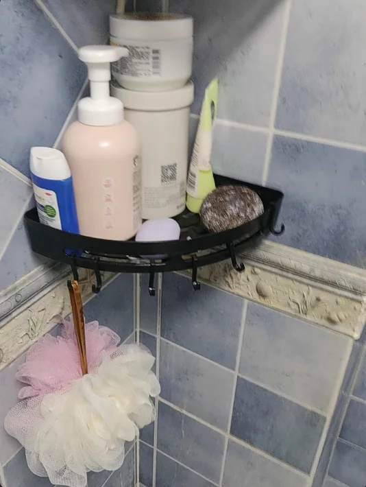 AQUAFIX Selbstklebender Dusch-Organizer – Stark haftend, bohrfrei & wasserdicht